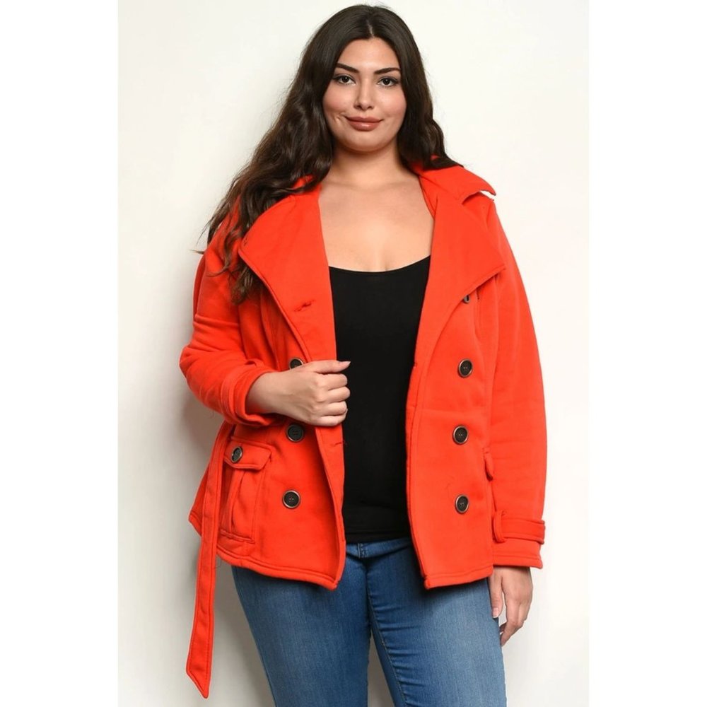 WOMEN'S CARMEN RED PLUS SIZE JACKET
